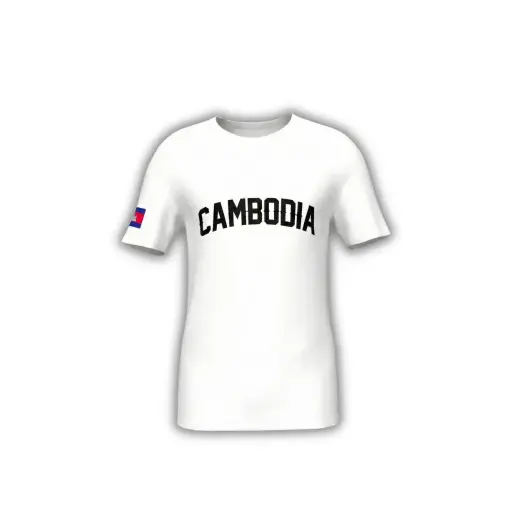 CamboLove – T‑Shirt Cambodia – White